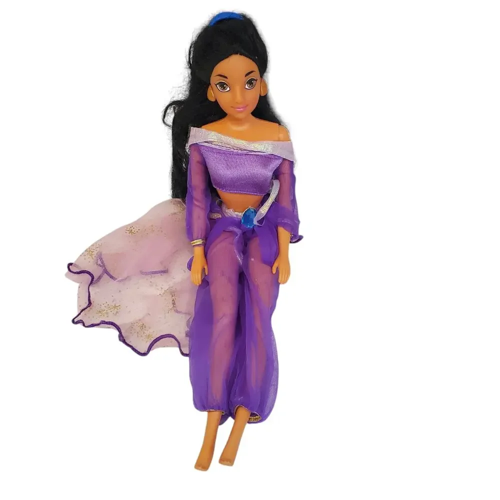 Vintage  Disney Store Princess Jasmine Doll Purple Outfit